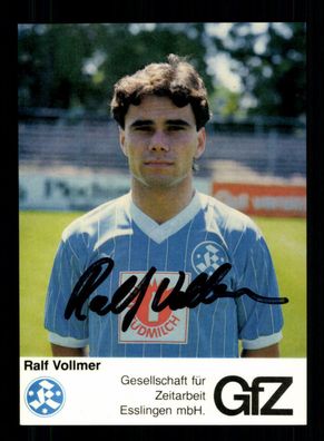 Ralf Vollmer Autogrammkarte Stuttgarter Kickers 1985-86 Original Signiert