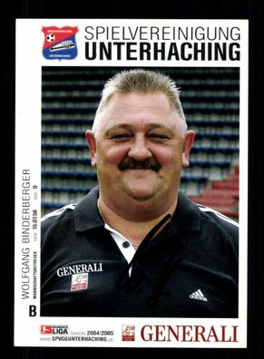 Wolfgang Binderberger Autogrammkarte SpVgg Unterhaching 2004-05 Original