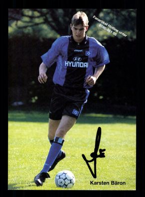 Karsten Bäron Autogrammkarte Hamburger SV 1997-98 Original Signiert