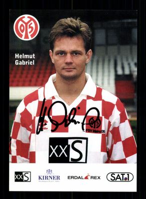 Helmut Gabriel Autogrammkarte FSV Mainz 05 1996-97 Original Signiert
