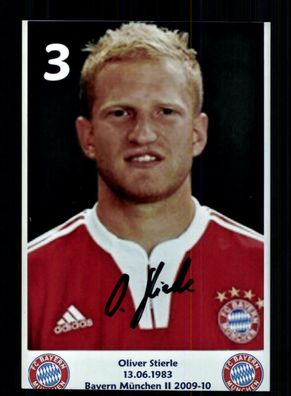 Oliver Stierle Foto FC Bayern München Amateure 2009-10 Original Signiert