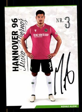 Miiko Albornoz Autogrammkarte Hannover 96 2019-20 Original Signiert