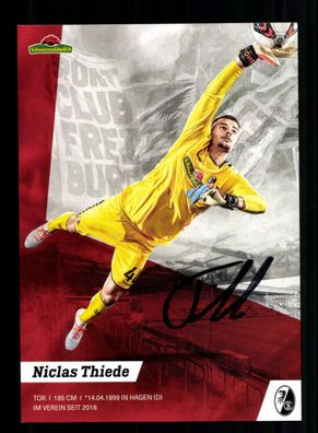 Niclas Thiede Autogrammkarte SC Freiburg 2019-20 Original Signiert