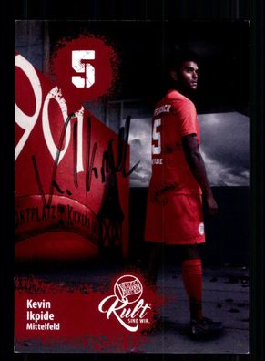 Kevin Ikpide Autogrammkarte Kickers Offenbach 2019-20 Original Signiert