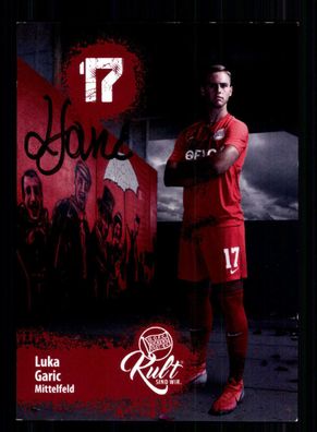 Luka Garic Autogrammkarte Kickers Offenbach 2019-20 Original Signiert