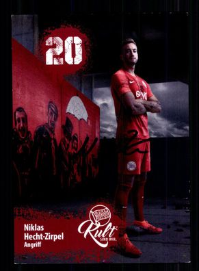Niklas Hecht-Zirpel Autogrammkarte Kickers Offenbach 2019-20 Original Signiert