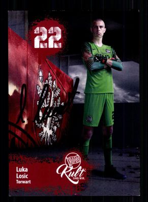 Luka Losic Autogrammkarte Kickers Offenbach 2019-20 Original Signiert