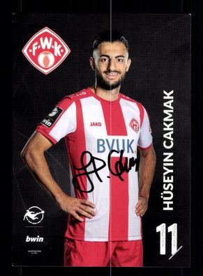 Hüseyin Cakmak Autogrammkarte Würzburger Kickers 2019-20 Original Signiert