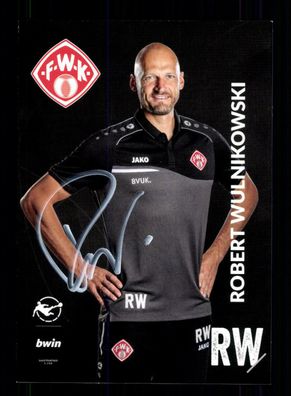 Robert Wulnikowski Autogrammkarte Würzburger Kickers 2019-20 Original Signiert
