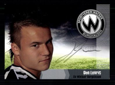 Den Lovric Autogrammkarte Wacker Burghausen 2008-09 Original Signiert