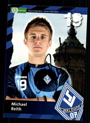 Michael Reith Autogrammkarte Waldhof Mannheim 2009-10 Original Signiert