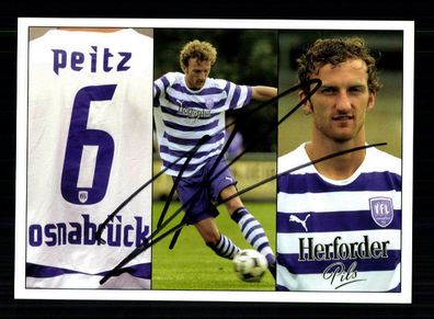 Dominic Peitz Autogrammkarte VFL Osnabrück 2008-09 Original Signiert