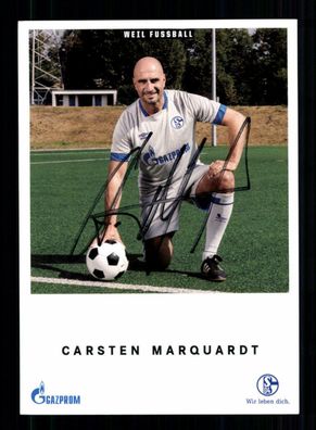 Carsten Marquardt Autogrammkarte FC Schalke 04 Traditionself 2018-19 Original