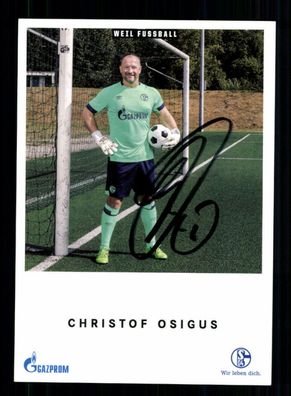 Christof Osigus Autogrammkarte FC Schalke 04 Traditionself 2018-19