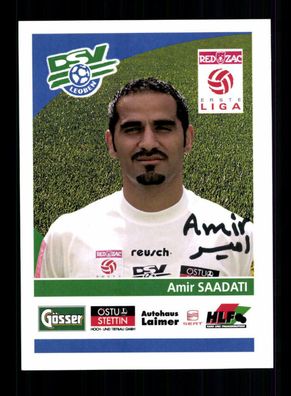 Amir Saadati Autogrammkarte DSV Leoben 2004-05 Original Signiert