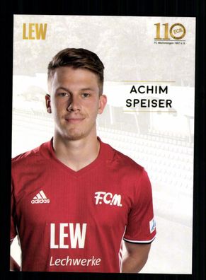 Achim Speiser Autogrammkarte FC Memmingen 2017-18