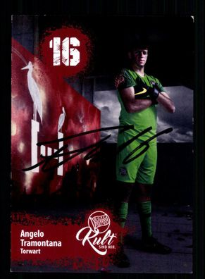 Angelo Tramontana Autogrammkarte Kickers Offenbach 2019-20 Original Signiert