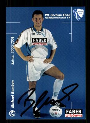 Michael Bemben Autogrammkarte VFL Bochum 2000-01 Original Signiert