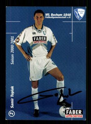 Samir Toplak Autogrammkarte VFL Bochum 2000-01 Original Signiert