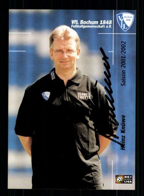 Heinz Knüwe Autogrammkarte VFL Bochum 2001-02 Original Signiert