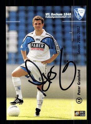 Peter Graulund Autogrammkarte VFL Bochum 2001-02 Original Signiert