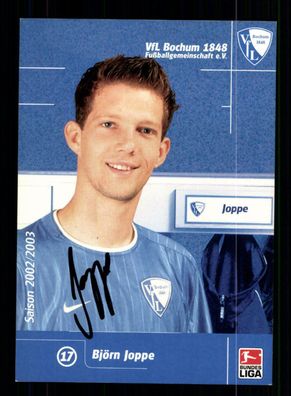 Björn Joppe Autogrammkarte VFL Bochum 2002-03 1. Karte Original Signiert