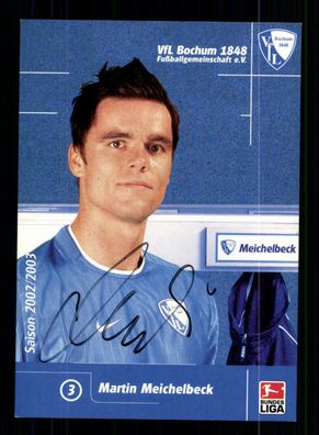 Martin Meichelbeck Autogrammkarte VFL Bochum 2002-03 1. Karte Original Signiert