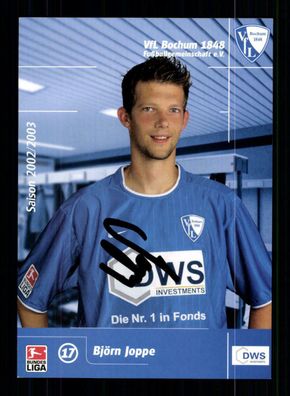 Björn Joppe Autogrammkarte VFL Bochum 2002-03 2. Karte Original Signiert