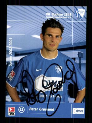 Peter Graulund Autogrammkarte VFL Bochum 2002-03 2. Karte Original Signiert