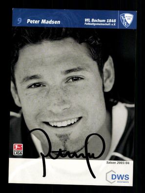 Peter Madsen Autogrammkarte VFL Bochum 2003-04 2. Karte Original Signiert