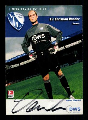 Christian Vander Autogrammkarte VFL Bochum 2004-05 Original Signiert