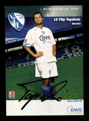 Filip Tapalovic Autogrammkarte VFL Bochum 2004-05 Original Signiert