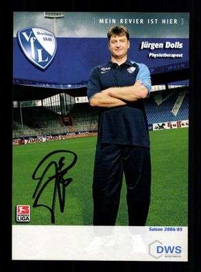 Jürgen Dolls Autogrammkarte VFL Bochum 2004-05 Original Signiert