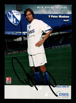 Peter Madsen Autogrammkarte VFL Bochum 2004-05 Original Signiert