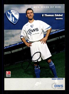 Thomas Zdebel Autogrammkarte VFL Bochum 2004-05 Original Signiert