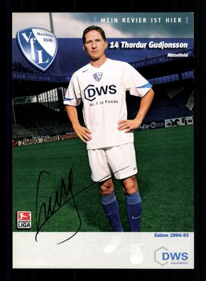 Thordur Gudjonsson Autogrammkarte VFL Bochum 2004-05 Original Signiert
