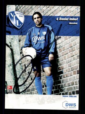 Daniel Imhof Autogrammkarte VFL Bochum 2005-06 Original Signiert