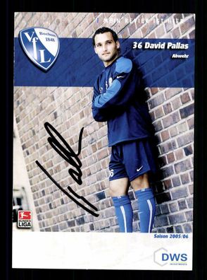 David Pallas Autogrammkarte VFL Bochum 2005-06 Original Signiert