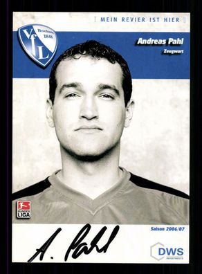 Andreas Pahl Autogrammkarte VFL Bochum 2006-07 Original Signiert