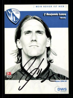 Benjamin Lense Autogrammkarte VFL Bochum 2006-07 Original Signiert