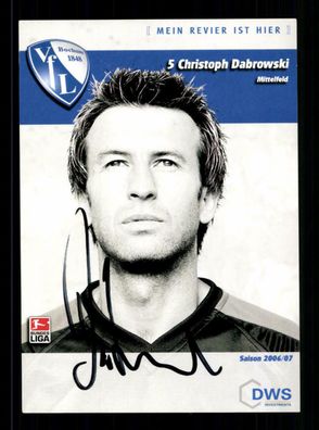 Christoph Dabrowski Autogrammkarte VFL Bochum 2006-07 Original Signiert