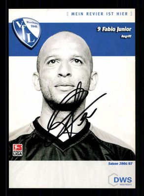 Fabio Junior Autogrammkarte VFL Bochum 2006-07 Original Signiert