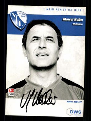 Marcel Koller Autogrammkarte VFL Bochum 2006-07 Original Signiert