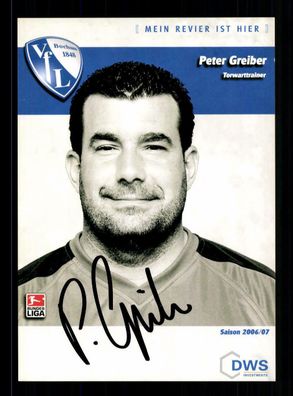 Peter Greiber Autogrammkarte VFL Bochum 2006-07 Original Signiert