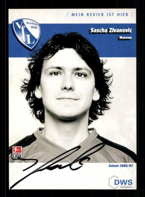 Sascha Zivanovic Autogrammkarte VFL Bochum 2006-07 Original Signiert