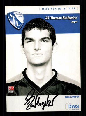 Thomas Rathgeber Autogrammkarte VFL Bochum 2006-07 Original Signiert