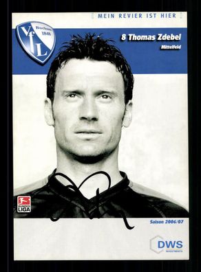 Thomas Zdebel Autogrammkarte VFL Bochum 2006-07 Original Signiert