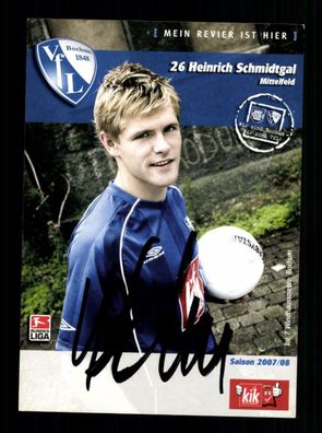 Heinrich Schmidtgal Autogrammkarte VFL Bochum 2007-08 Original Signiert