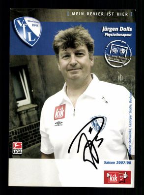 Jürgen Dolls Autogrammkarte VFL Bochum 2007-08 Original Signiert