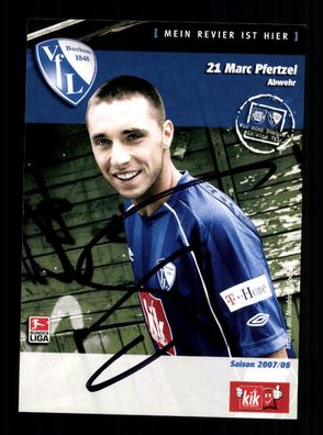 Marc Pfertzel Autogrammkarte VFL Bochum 2007-08 Original Signiert